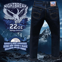 Load image into Gallery viewer, Nightbreak 22oz Unsanforized Deep Indigo x Black